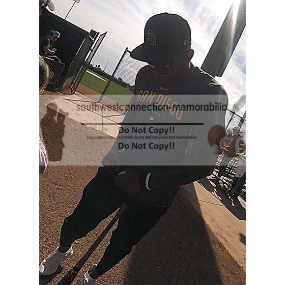 Jose Azocar Autographed Baseball Proof Photo New York Mets San Diego Padres COA - Picture 2 of 7